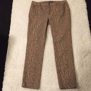 Chaps Leopard print size 12 skinny jean